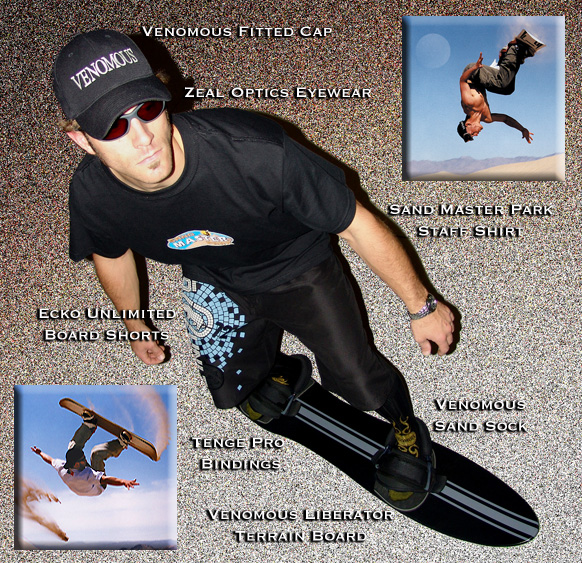 Josh Tenge gears up for sandboarding!